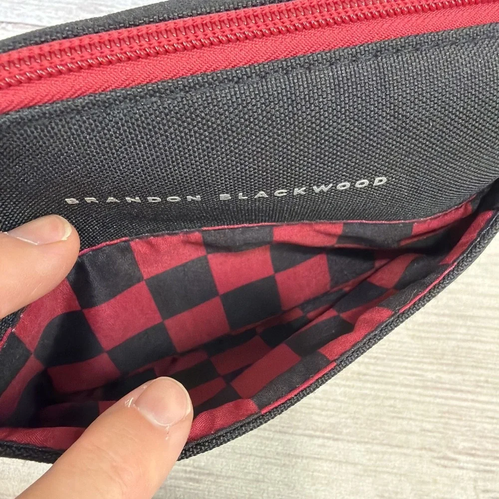 Brandon Blackwood Flagship American Airlines 7.5x5 Canvas Bag Zipper Pouch EXC